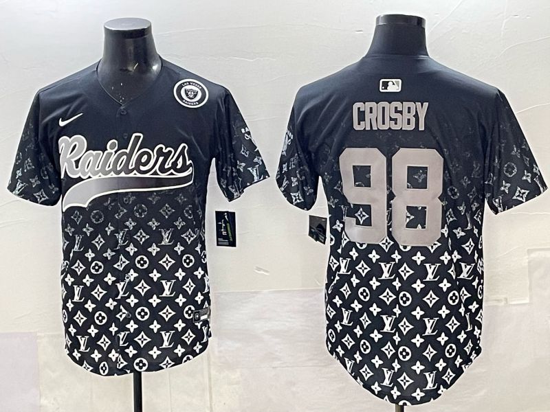 Men 2025 Nike Oakland Raiders #98 Crosby black Limited NFL Jersey 07->oakland raiders->NFL Jersey